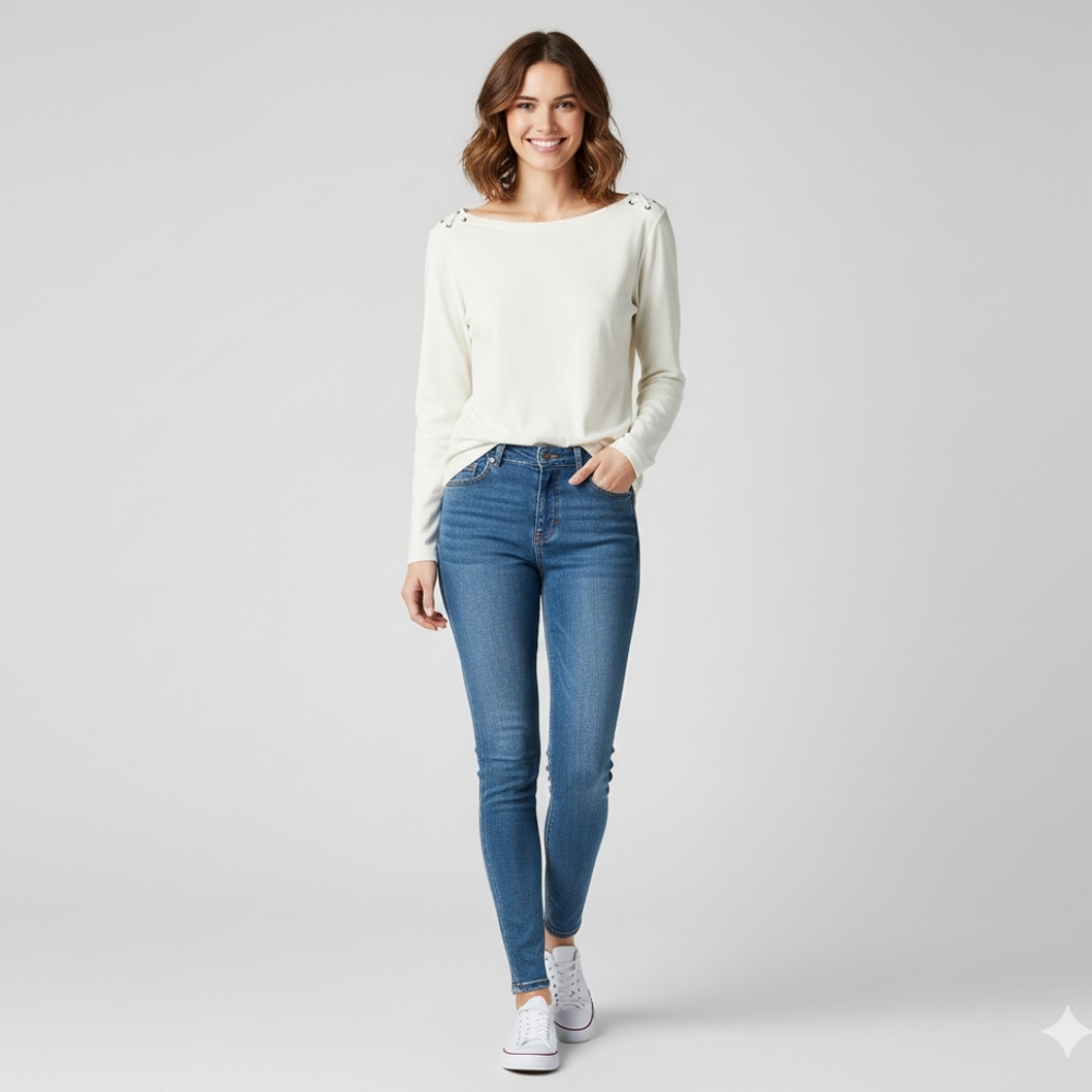 Lauren Ralph Lauren White Long Sleeve